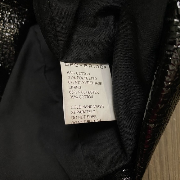 Bec & Bridge Yvette Mini Dress in Black Size 2 - Picture 9 of 10